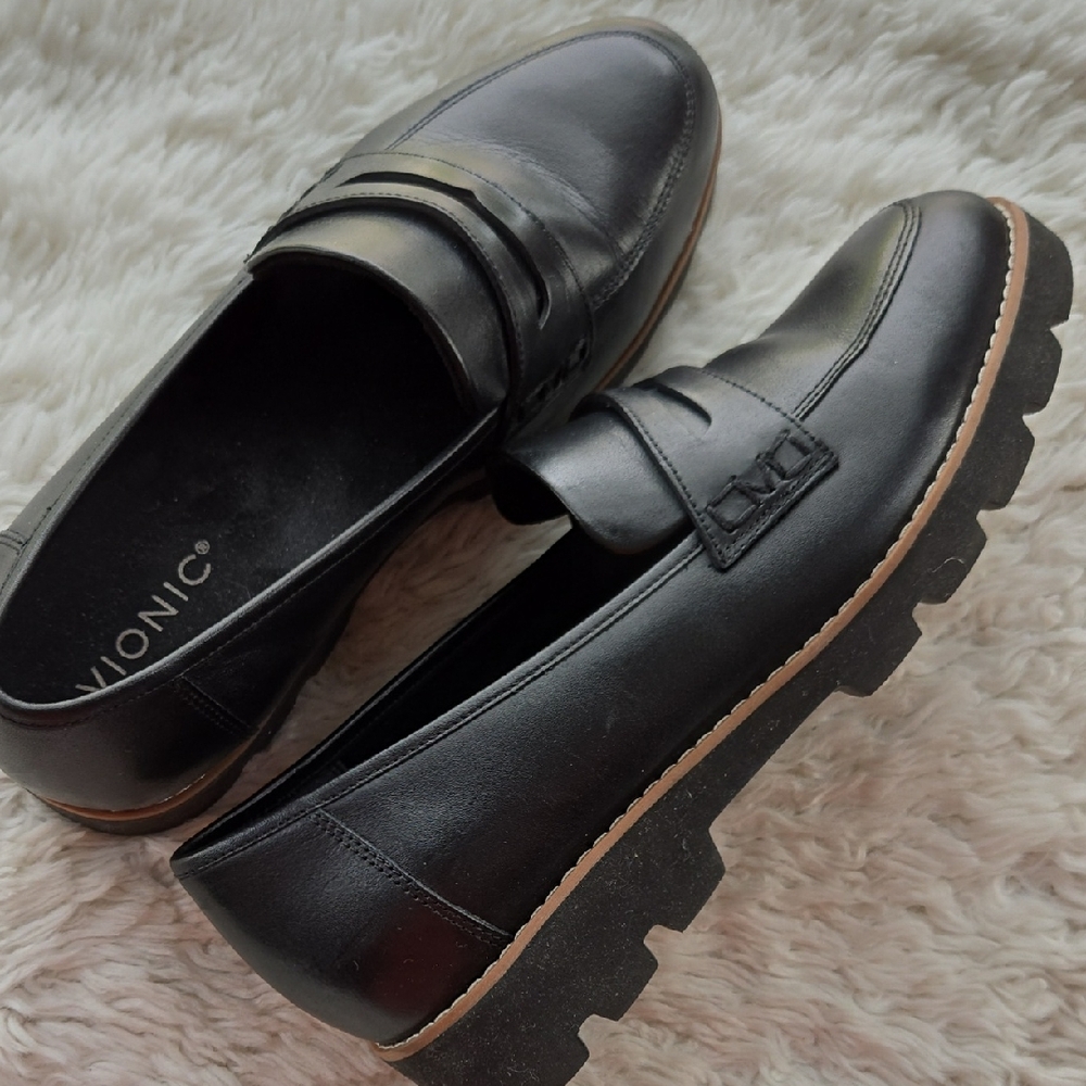 Vionic Black Loafers